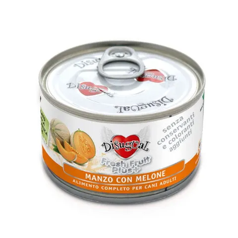 DISUGUAL FRESH FRUIT Karma mokra monobiałkowa z wołowiną i melonem dla psów - 150 g x 6 szt.