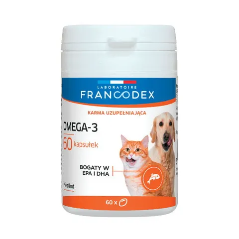 FRANCODEX Omega - 3 dla psów i kotów - 60 kapsułek