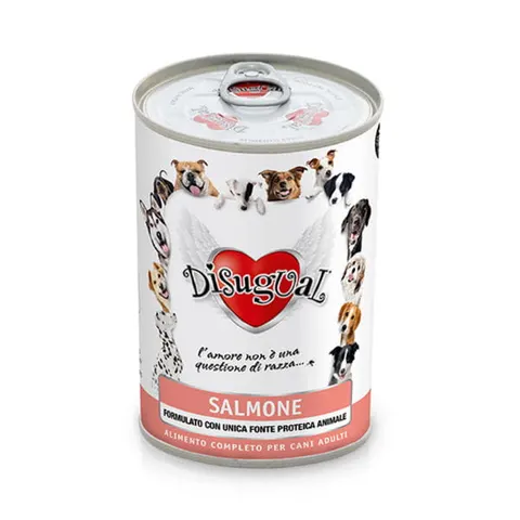 DISUGUAL MONOPROTEIN Karma mokra z łososia dla psów - 400 g x 4 szt.