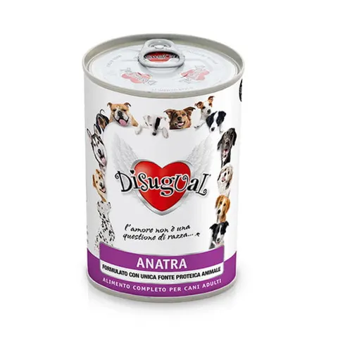 DISUGUAL MONOPROTEIN Karma mokra z kaczki dla psów - 400 g x 4 szt.