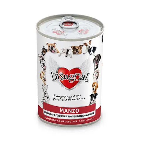 DISUGUAL MONOPROTEIN Karma mokra z wołowiny dla psów - 400 g x 4 szt.