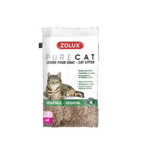ZOLUX Żwirek PURECAT roślinny naturalny - 30 l