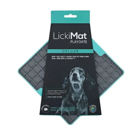 LICKIMAT Mata PLAYDATE DELUXE dla psa lub kota - kolor turkusowy