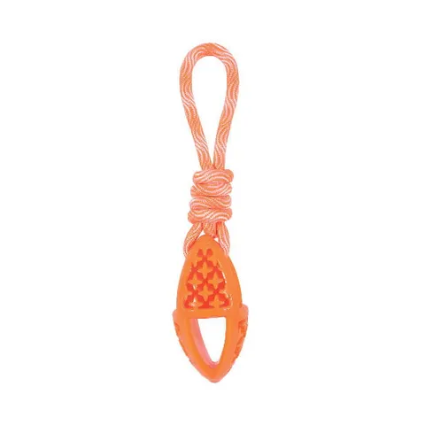 ZOLUX Zabawka TPR SAMBA owalna ze sznurem - 28 cm - różne kolory
