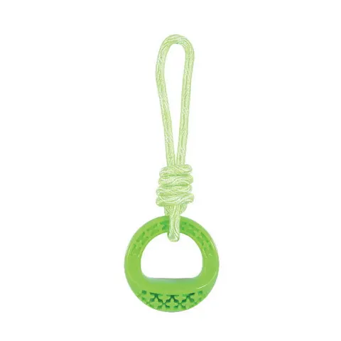ZOLUX Zabawka TPR SAMBA okrągła ze sznurem - 26 cm - różne kolory