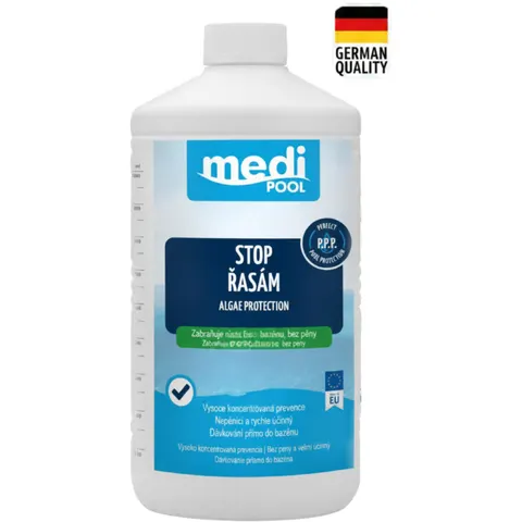 mediPOOL STOP GLONY – środek chroniący przed glonami, niepieniący, 1,0 l