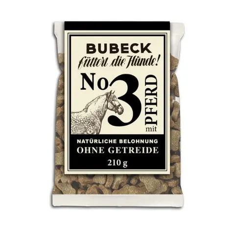 BUBECK Ciasteczka bezglutenowe No.3 z koniną dla psów - 210 g