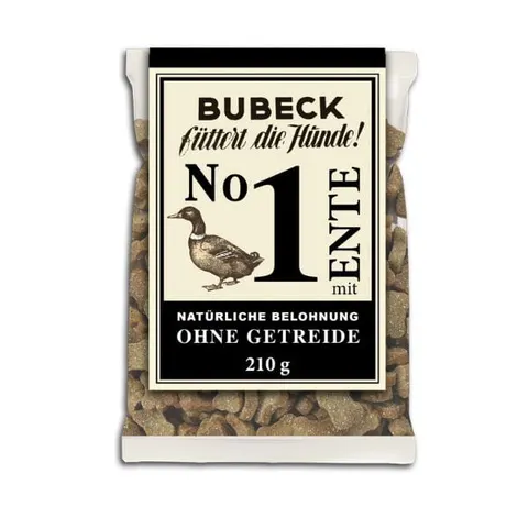 BUBECK Ciasteczka bezglutenowe No. 1 z kaczką dla psów - 210 g