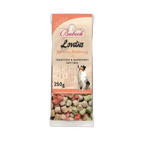 BUBECK Ciasteczka drobiowe LOVELIES dla psów - 250 g
