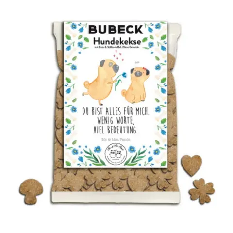 BUBECK Ciasteczka Mr. & Mrs. Panda z mięsem z kaczki dla psów - 210 g