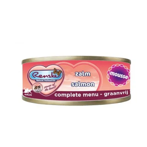 RENSKE Karma mokra dla kotów - łosoś - 70 g x 2 szt.