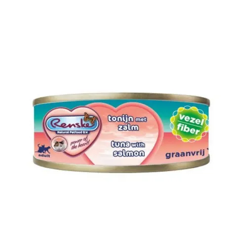 RENSKE Karma mokra dla kotów - tuńczyk i łosoś - 70 g x 2 szt.