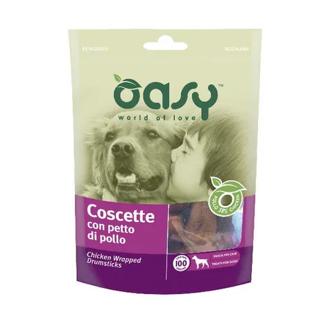 OASY Udko z kurczaka - przekąska mięsna dla psów - 100g
