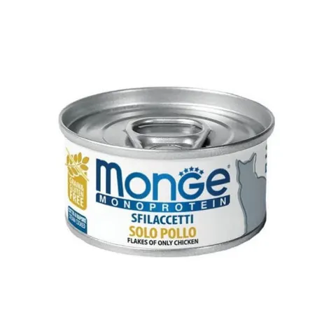 MONGE Karma monoproteinowa dla kotów - kurczak - 80 g x 2 szt.