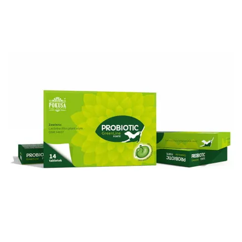 POKUSA GreenLine Probiotic Forte dla psów i kotów - 14 tabletek