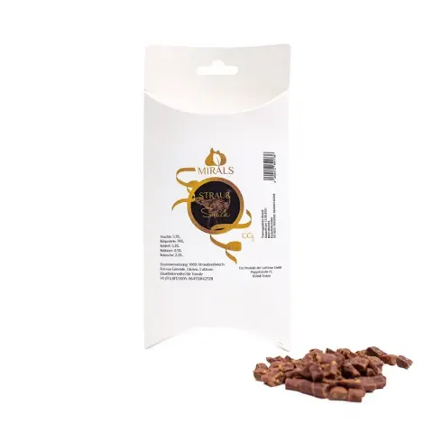 MIRALS Strauss Snack - Przysmaki Treningowe z Mięsa Strusia 100g