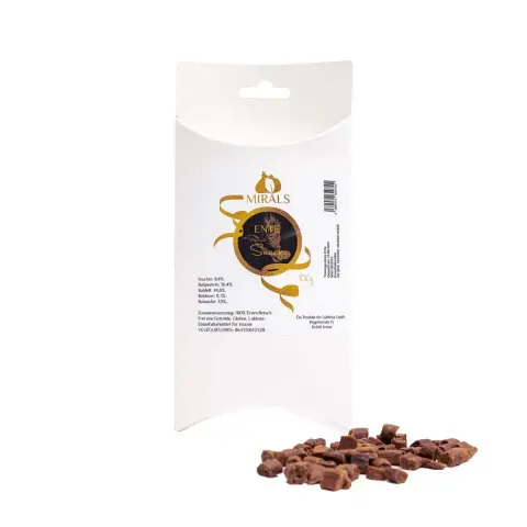 MIRALS Ente Snack - Przysmaki Treningowe z Mięsa Kaczki 100g