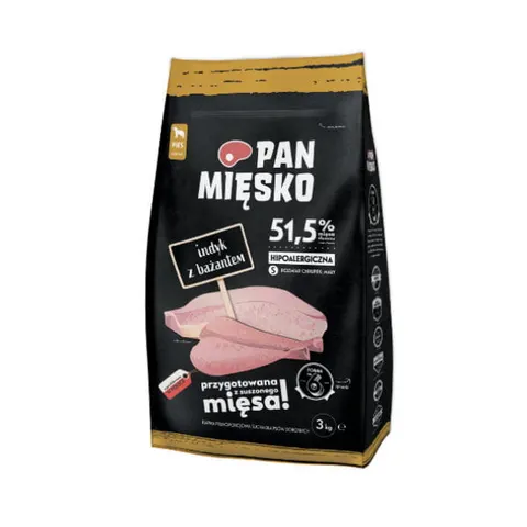 Pan Mięsko Karma dla Psów Indyk z Bażantem rozm. S 3kg