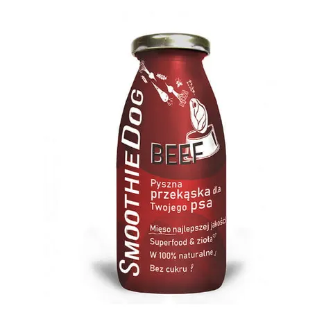 SmoothieDog BEEF Płynna przekąska z wołowiną dla psa - 250 ml
