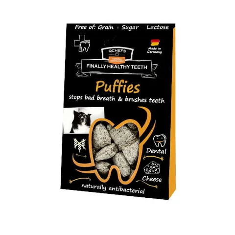 Przysmaki QCHEFS Puffies do higieny jamy ustnej