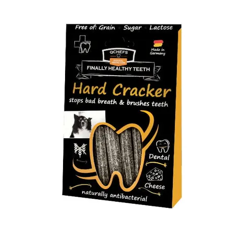 QCHEFS HARD CRACKER Przysmaki do higieny jamy ustnej - 65 g
