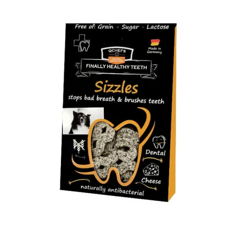 QCHEFS SIZZLES Przysmaki do higieny jamy ustnej - 65 g