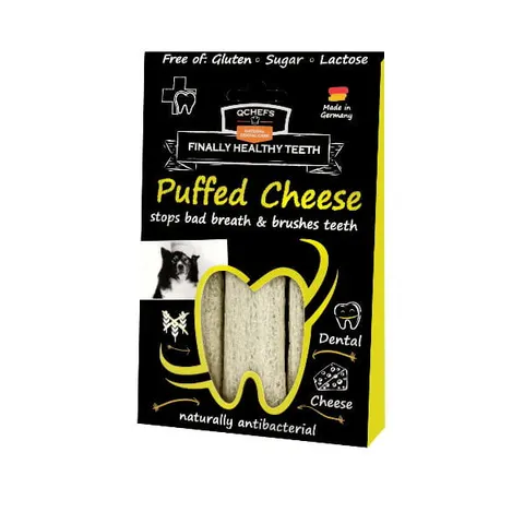 QCHEFS PUFFED CHEESE Przysmaki do higieny jamy ustnej - 70 g