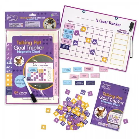 HUNGER FOR WORDS TALKING PET Goal Tracker Tablica do śledzenia postępów