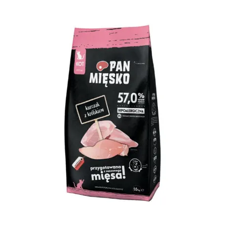 PAN MIĘSKO - karma sucha dla kociąt - kurczak i królik