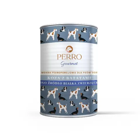 PERRO Karma mokra dla psów - Koza z batatami - 400 g