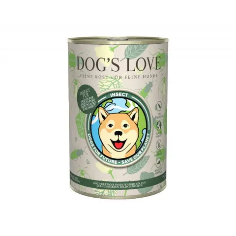 DOG'S LOVE Karma z owadów i warzyw dla psów - 400 g