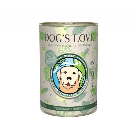 DOG'S LOVE Karma z owadów i królika dla psów - 400 g