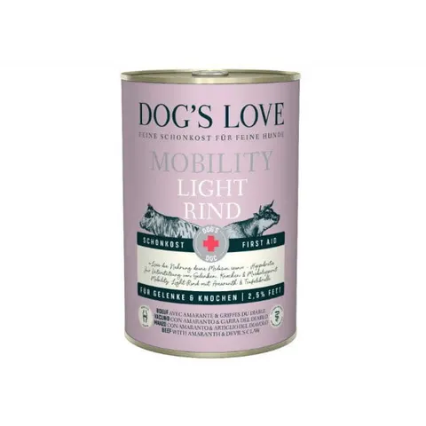 Karma niskotłuszczowa dla psa - wołowina DOG'S LOVE MOBILITY LIGHT - 400 g