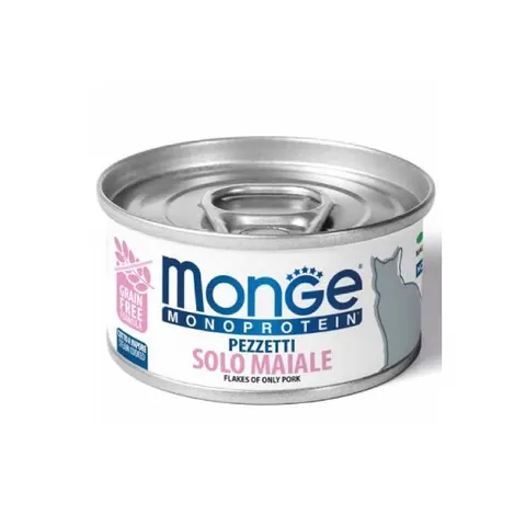 MONGE Karma monoproteinowa dla kotów - wieprzowina 80 g x 2 szt.
