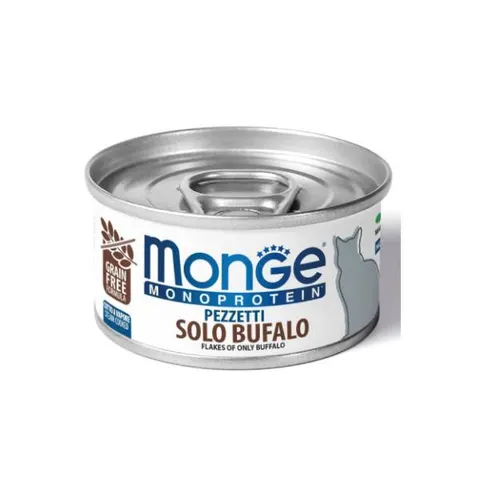 MONGE Karma monoproteinowa dla kotów - bawół 80 g x 2 szt.