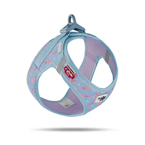 Szelki dla psa CURLI CLASP AIR MESH - AQUA FISH