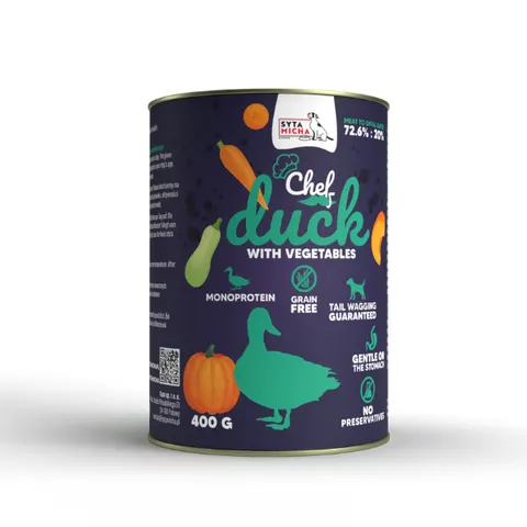 Syta Micha CHEF kaczka z warzywami 400g