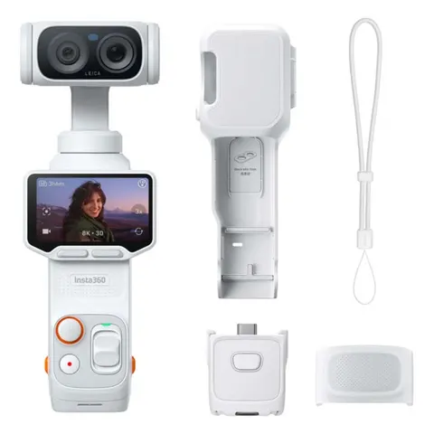 Zestaw standardowy Insta360 Luna Ultra w kolorze Stellar White - Kamera zewnętrzna