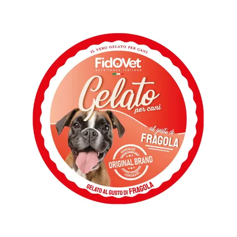 Lody dla psa - truskawkowe Fidovet Gelato