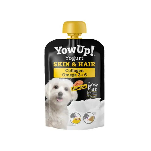 YOW UP Jogurt z łososiem dla psa - SKÓRA & SIERŚĆ - 115 g