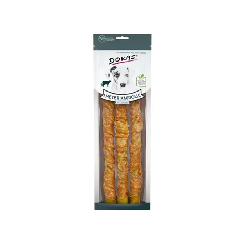 DOKAS Gryzaki dla psów - Rolki z kurczakiem XXL - 3 szt.