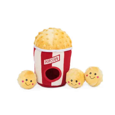 ZippyPaws Zabawka pluszowa NORKA dla psów - KUBEŁEK POPCORNU