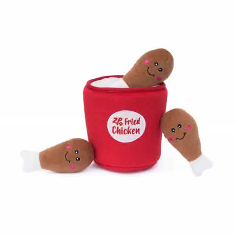 ZippyPaws Zabawka pluszowa NORKA dla psów - KUBEŁEK KURCZAKA