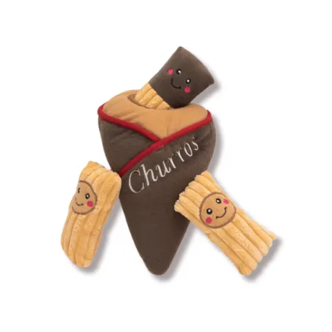 ZippyPaws Zabawka pluszowa NORKA dla psów - KUBEŁEK CHURROS