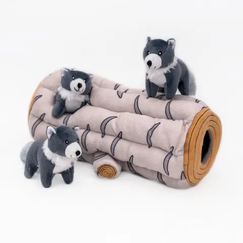 ZippyPaws Zabawka pluszowa NORKA dla psów - WILKI XL