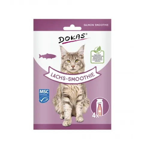 DOKAS Smoothie łosoś - kremowy przysmak dla kotów - 120 g