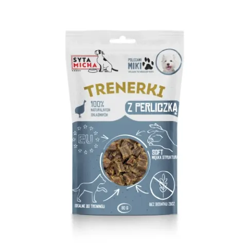SYTA MICHA Trenerki z Perliczką dla Psa 80g