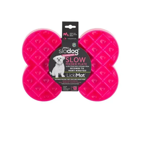 LICKIMAT SLODOG Small Miska Spowalniająca Jedzenie dla Psa - Różowa 250ml
