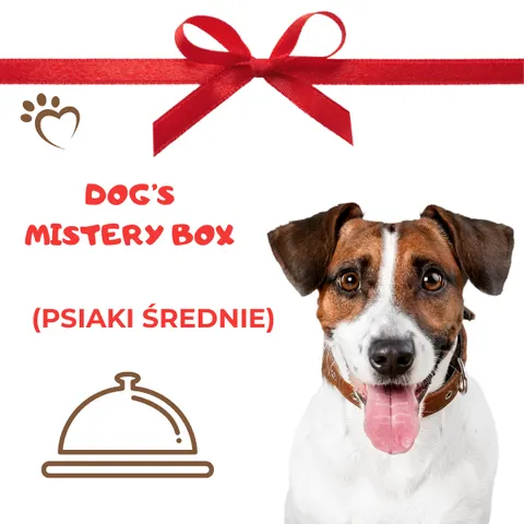 DOG'S MISTERY BOX - ROZMIAR M - zestaw prezentowy dla średniego psa