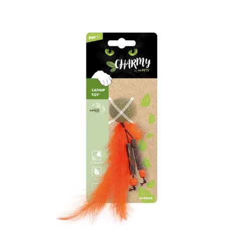 M-PETS Zabawka z kocimiętką CHARMY - Bugbear dla kotów - kolor pomarańczowy